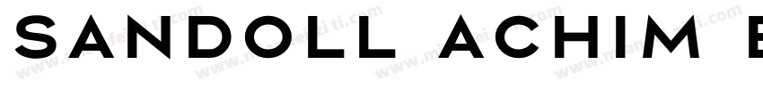 Sandoll Achim Bold字体转换